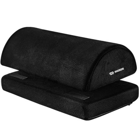 Podnóżek biurowy podstawa pod stopy nogi uda ergonomiczny do pracy biura wypoczynku Mozos FS5 czarny