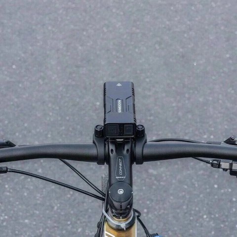 Lampka rowerowa Rockbros 24310002001 850 lm z funkcją powerbanku + kabel USB-C - USB-A - czarna