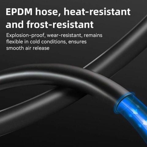 Pompka nożna Rockbros 42430001001 z wyświetlaczem - czarna