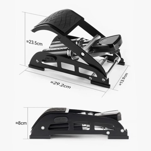 Pompka nożna Rockbros 42430001001 z wyświetlaczem - czarna