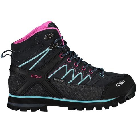 Buty trekkingowe damskie CMP Moon Mid WP szaro-różowo-błękitne 31Q479633UL Buty trekkingowe damskie CMP Moon Mid WP szaro-różowo-błękitne 31Q479633UL