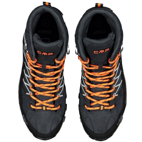 Buty trekkingowe męskie CMP Rigel Mid WP czarno-pomarańczowe 3Q1294756UE Buty trekkingowe męskie CMP Rigel Mid WP czarno-pomarańczowe 3Q1294756UE