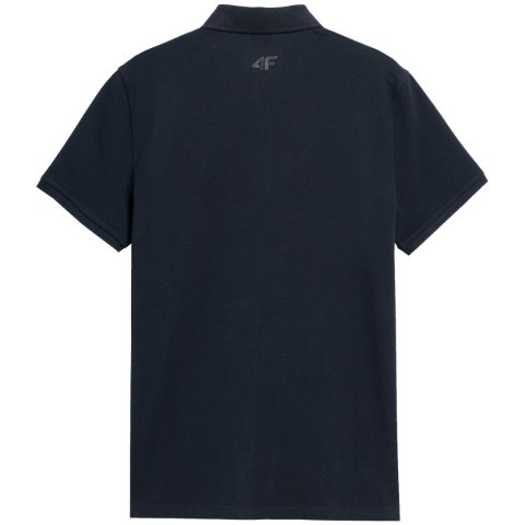 Koszulka męska polo 4F ciemny granat 4FSS23TPTSM039 30S Koszulka męska polo 4F ciemny granat 4FSS23TPTSM039 30S