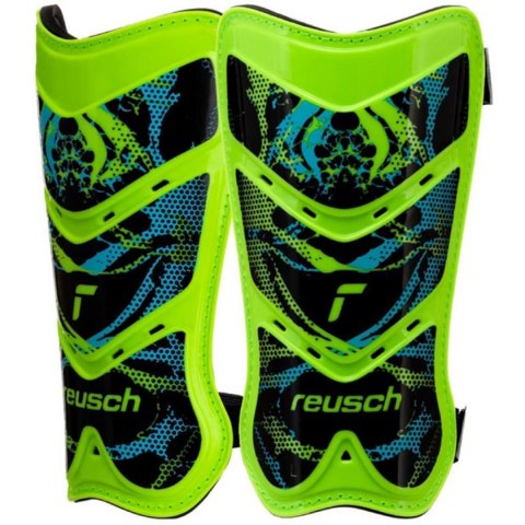 Ochraniacze piłkarskie Reusch Shinguard Attrakt Lite zielono-czarne 5377045 5551 Ochraniacze piłkarskie Reusch Shinguard Attrakt Lite zielono-czarne 5377045 5551