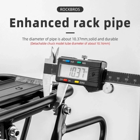 Bagażnik rowerowy Rockbros 33210004001 z półką - czarny