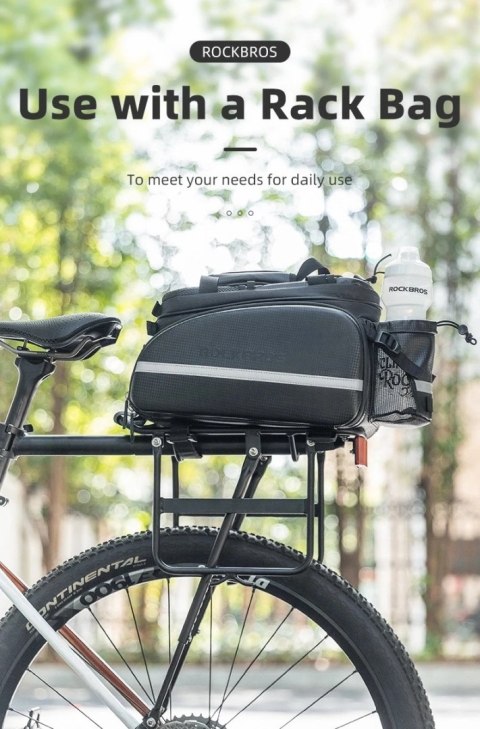 Bagażnik rowerowy Rockbros 33210004001 z półką - czarny