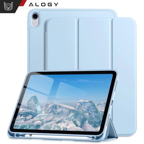 Etui do Apple iPad 11gen. 11" 2025 / 10gen. 10.9" 2022 obudowa na tablet Alogy Smart Case Pencil Holder Niebieskie