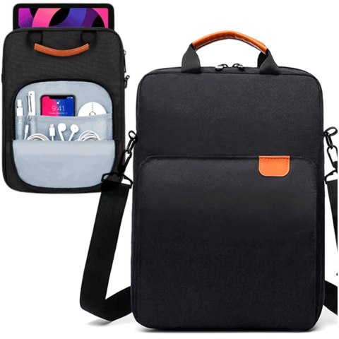 Torba na laptopa/ iPada Pro Air/ tablet 11-13 cal męska damska Unisex Pasek na ramię etui futerał pokrowiec Alogy saszetka czarn