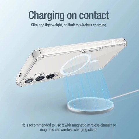Etui Nillkin Nature Pro pancerne z magnetycznym ringiem do Samsung Galaxy S24+ - białe