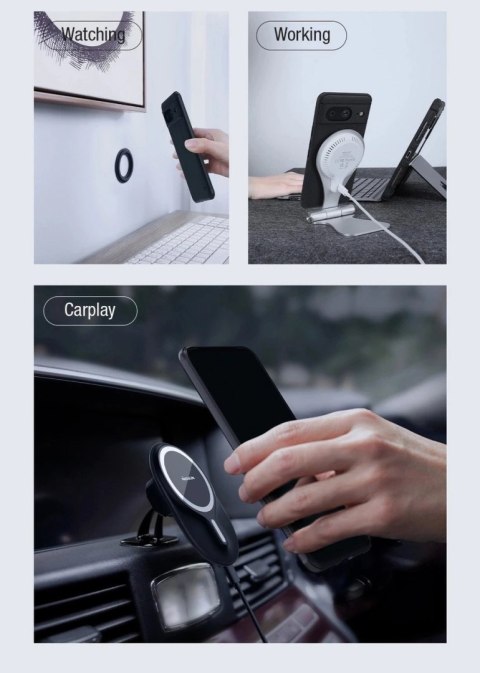 Etui Nillkin Super Frosted Shield Pro Magnetic Case na Google Pixel 8 - czarne