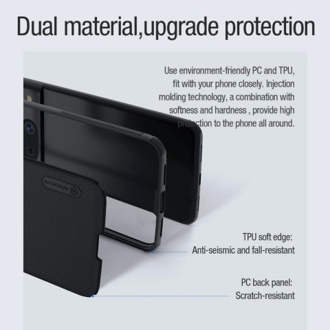 Etui Nillkin Super Frosted Shield Pro Magnetic Case na Google Pixel 8 - czarne