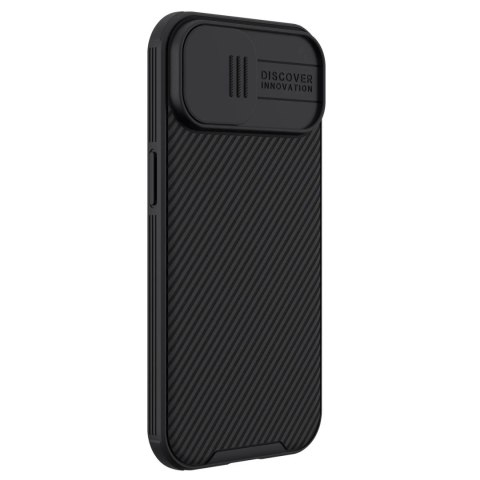 Pancerne etui Nillkin CamShield Pro Magnetic Case do iPhone 15 Plus z osłoną na aparat - czarne