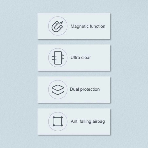 Pancerne etui z MagSafe Nillkin Nature Pro do iPhone 15 - białe