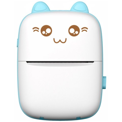 Drukarka termiczna Drukuś z 6 szt. rolkami papieru termicznego dla dzieci Niebieski