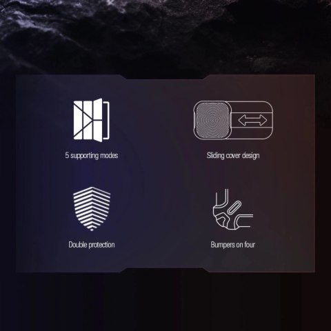 Etui Nillkin Bumper Leather Case Pro do Samsung Galaxy Tab S9 FE+ - czarne