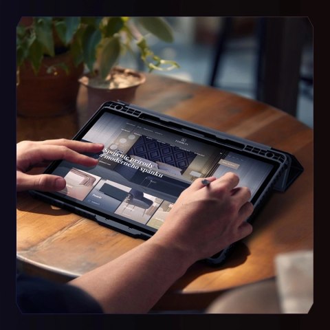 Etui Nillkin Bumper Leather Case Pro do Samsung Galaxy Tab S9 FE+ - czarne