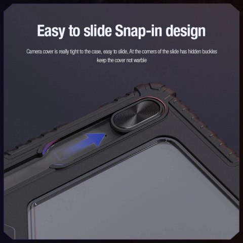 Etui Nillkin Bumper Leather Case Pro do Samsung Galaxy Tab S9 FE+ - czarne