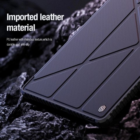 Etui Nillkin Bumper Leather Case Pro do Samsung Galaxy Tab S9 FE+ - czarne