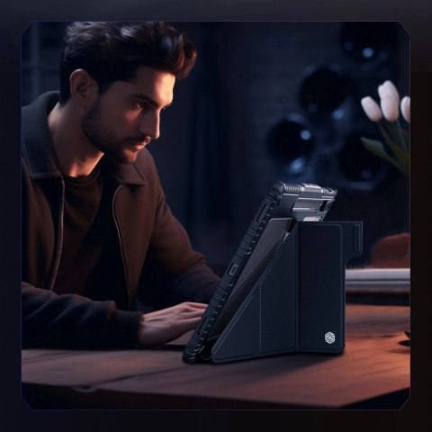 Etui Nillkin Bumper Leather Case Pro do Samsung Galaxy Tab S9 Ultra - czarne