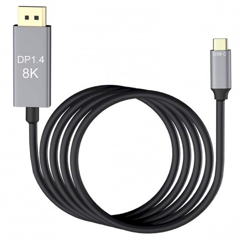 Kabel przewód DisplayPort Display Port USB-C typ-c C DP 1.4 video audio 60Hz 8K 4K 1,8M