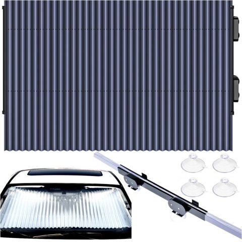 Roleta przeciwsłoneczna żaluzja samochodowa osłona na przednią szybę auta samochodu uniwersalna dwustronna 150x65cm