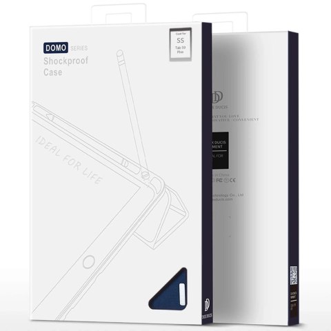 Etui Dux Ducis Domo składane z miejscem na rysik do Samsung Galaxy Tab S9 Plus czarne
