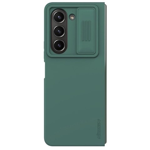 Silikonowe etui Nillkin CamShield Silky Silicone Case do Samsung Galaxy Z Fold 5 z osłoną na aparat - ciemnozielone