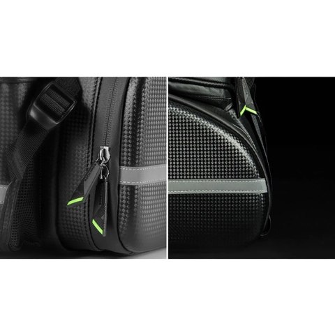 Torba rowerowa Rockbros A6-6 na bagażnik 35 l z rozkładanymi kieszeniami - czarna