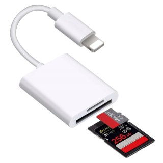 Czytnik kart pamięci Alogy SD Micro Card Reader do iPhone iPad adapter przejściówka Lightning
