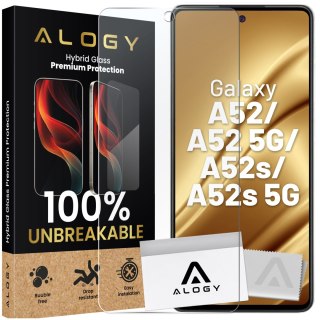 Szkło "NIETŁUKĄCE"do Samsung Galaxy A52 / A52 5G / A52s / A52s 5G na ekran hybrydowe Alogy Flexi Glass 9H Case Friendly płaskie 
