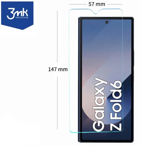 Szkło hybrydowe połączenie szkła i folii 3mk FlexibleGlass do Samsung Galaxy Z Fold 6 na przód ochrona telefonu