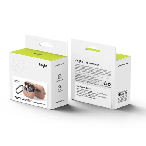 Etui obudowa Ringke Onyx Magnetic Magsafe do Samsung Galaxy Buds 3 / 3 Pro Constant Coral