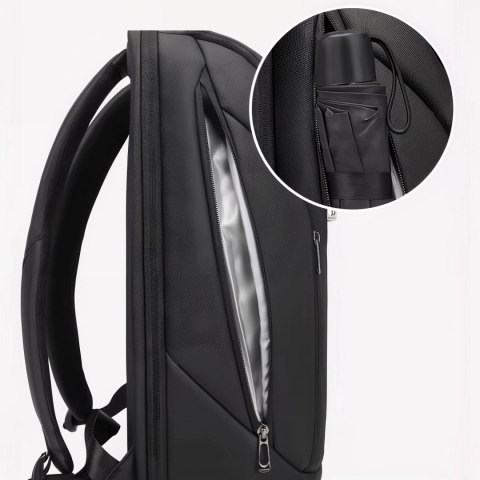 Plecak wodoodporny Bange torba na laptopa 15.6" miejski podróżny 48x31x16 cm do pracy szkoły samolotu męski damski z gniazdem US