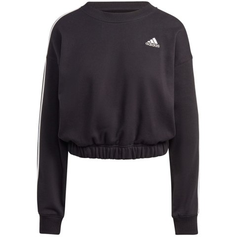 Bluza damska adidas Essentials 3-Stripes Crop czarna HR4926 Bluza damska adidas Essentials 3-Stripes Crop czarna HR4926