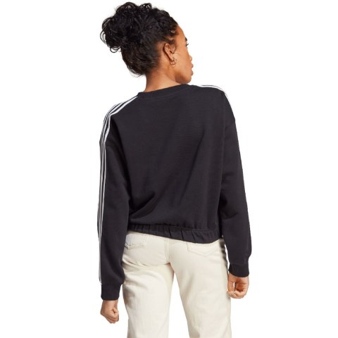 Bluza damska adidas Essentials 3-Stripes Crop czarna HR4926 Bluza damska adidas Essentials 3-Stripes Crop czarna HR4926