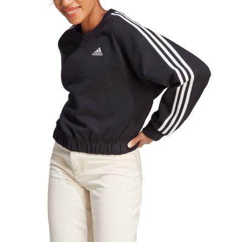 Bluza damska adidas Essentials 3-Stripes Crop czarna HR4926 Bluza damska adidas Essentials 3-Stripes Crop czarna HR4926