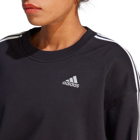 Bluza damska adidas Essentials 3-Stripes Crop czarna HR4926 Bluza damska adidas Essentials 3-Stripes Crop czarna HR4926