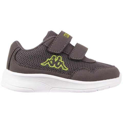 Buty dla dzieci Kappa Cracker II szaro-limonkowe 280009M 1633 Buty dla dzieci Kappa Cracker II szaro-limonkowe 280009M 1633