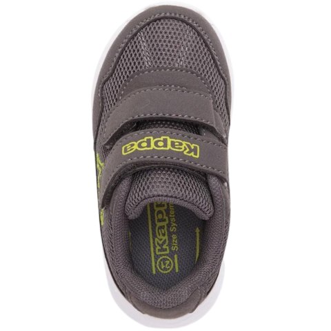 Buty dla dzieci Kappa Cracker II szaro-limonkowe 280009M 1633 Buty dla dzieci Kappa Cracker II szaro-limonkowe 280009M 1633