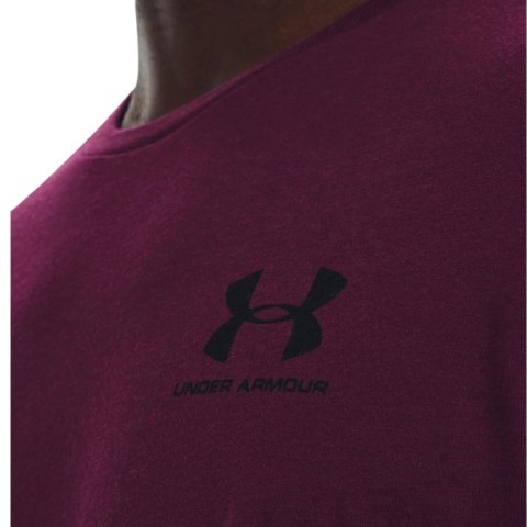 Koszulka męska Under Armour Sportstyle Left Chest SS purpurowa 1326799 572 Koszulka męska Under Armour Sportstyle Left Chest SS purpurowa 1326799 572