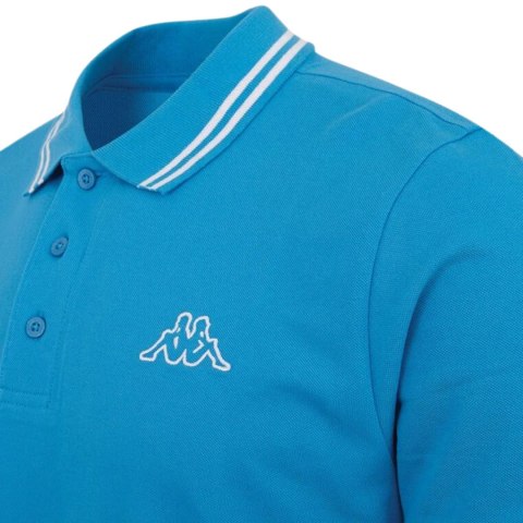 Koszulka męska polo Kappa Aleot niebieska 709361 17-4435 Koszulka męska polo Kappa Aleot niebieska 709361 17-4435
