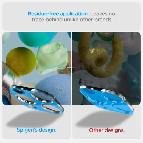 2 x Osłona Aparatu Spigen Optik.TR "Ez Fit" Camera Protector do iPhone 14 Pro / Pro Max / 15 Pro / Pro Max Crystal Clear