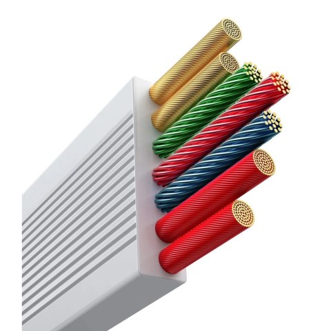 Kabel Baseus Free2Draw CB000084 zwijany USB-C - Lightning / USB-C / micro USB 100W 1.1m - biały