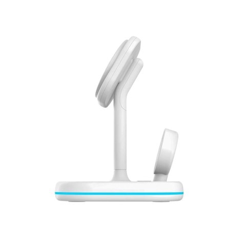 Ładowarka Bezprzewodowa indukcyjna QI15W-A27 3IN1 Magnetic MagSafe Wireless Charger do iPhone/AirPods/Watch Biała