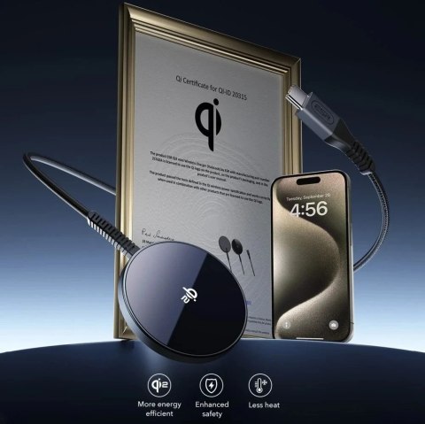 Ładowarka indukcyjna Esr Halolock Qi2 Mini Magnetic Magsafe Wireless Charger 15W Czarny