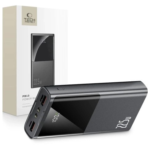 Powerbank PB13-22.5W Power Bank (USB-A, USB-C, Lightning) 20000 mAh Szary