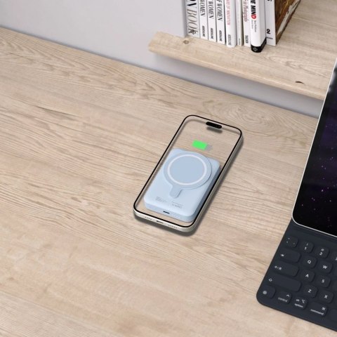 Powerbank magnetyczny PB11 Lifemag Magsafe Power Bank 10000 mAh Blue