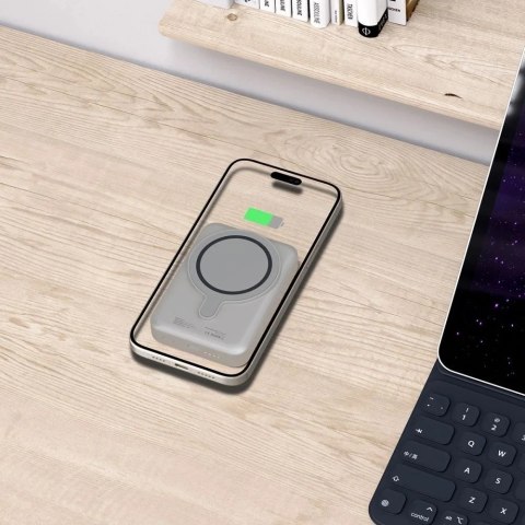 Powerbank magnetyczny PB11 Lifemag Magsafe Power Bank 10000mah Titanium