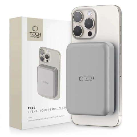 Powerbank magnetyczny PB11 Lifemag Magsafe Power Bank 10000mah Titanium