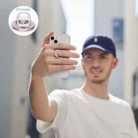 Uchwyt magnetyczny ESR HaloLock Magnetic MagSafe Phone Ring Stand Pastelowy Różowy